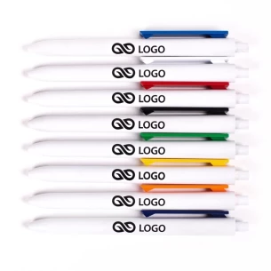 Bolígrafo Comet White - Azul claro