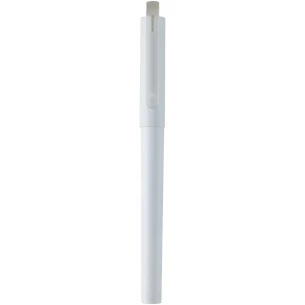 Bolígrafo de gel de plástico PET reciclado - Blanco