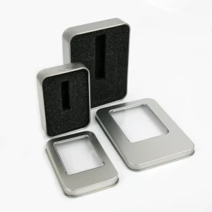 Caja metálica pequeña para lápiz de memoria