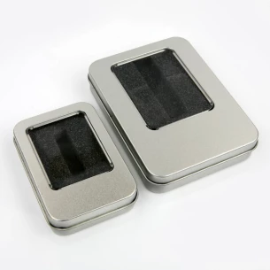 Caja metálica pequeña para lápiz de memoria