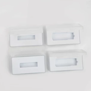 Caja de plástico para lápices de memoria