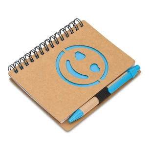 Cuaderno liso Smile - Azul