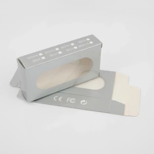 Caja de cartón para lápices de memoria - Plata