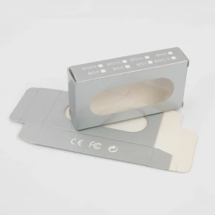 Caja de cartón para lápices de memoria - Plata