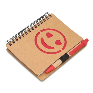 Cuaderno liso Smile - Rojo