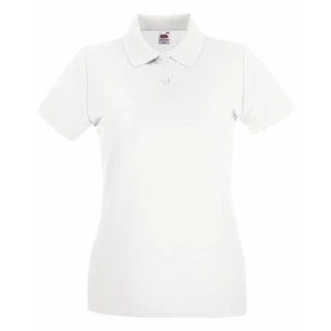 Polo de mujer Fruit Of The Loom Premium - Blanco