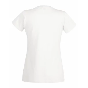 Camiseta FOTL Lady-Fit Valueweight - Blanco