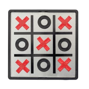Juego de tres en raya magnético - Negro