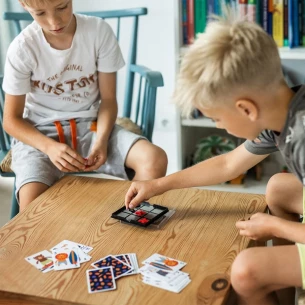 Juego de tres en raya magnético - Negro