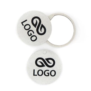 Espejo de paja de trigo acebo