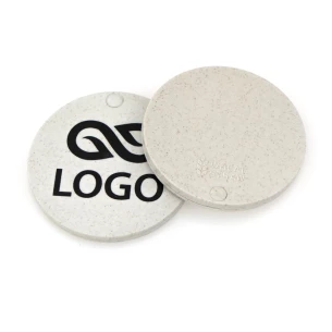 Espejo de paja de trigo acebo