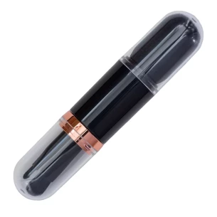 Pinceles de maquillaje en estuche Bella - Negro