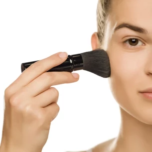 Pinceles de maquillaje en estuche Bella - Negro