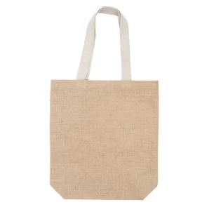 Bolsa de la compra de yute Jeco - Beige