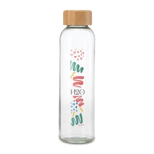 Botella de vidrio puro