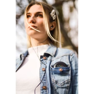 Auriculares en estuche Enlive - Gris