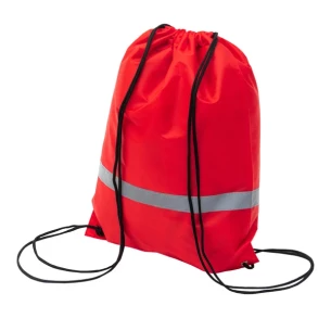 Bolsa de deporte con cinta reflectante - roja