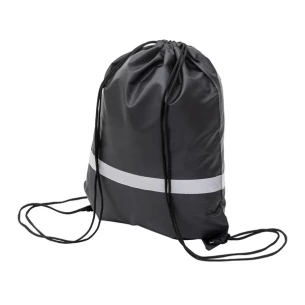Bolsa de deporte con cinta reflectante - negra
