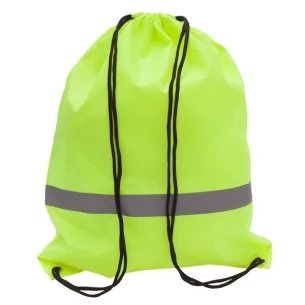 Bolsa de deporte con cinta reflectante - amarilla