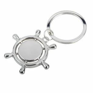 Llavero metálico Volante - Plata
