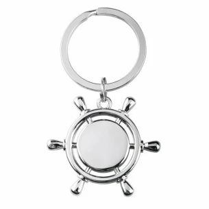 Llavero metálico Volante - Plata