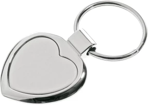 Llavero metálico Stout Heart - Plata