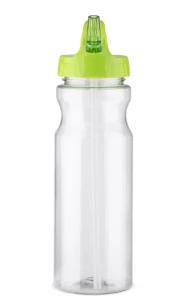 Botella con pajita TRANCE - verde brillante