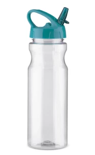 Botella con pajita TRANCE - Azul