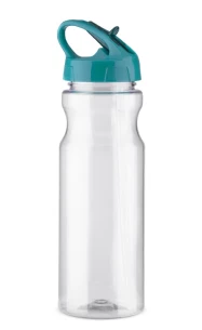 Botella con pajita TRANCE - Azul