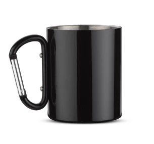 Taza CAMP con mosquetón - Negra