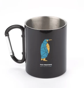 Taza CAMP con mosquetón - Negra