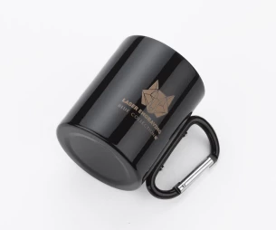 Taza CAMP con mosquetón - Negra