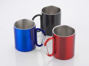Taza CAMP con mosquetón - Negra