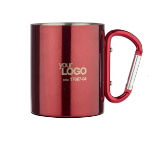 Taza CAMP con mosquetón - Roja