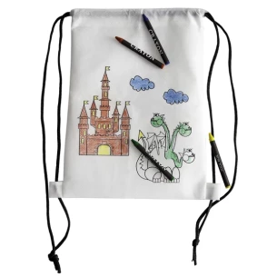 Mochila Crayón Línea Blanca - Blanco