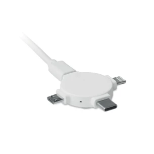Adaptador de cable 3 en 1 - CABLE LIGO - blanco