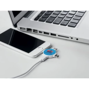Adaptador de cable 3 en 1 - CABLE LIGO - blanco