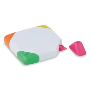 Marcador fluorescente cuadrado - SQUARIE - blanco