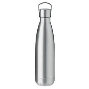 Botella doble pared 500ml - MATIS - plata mate