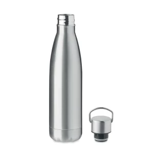 Botella doble pared 500ml - MATIS - plata mate