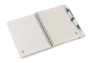 Bloc de notas REGALI con regla y bolígrafo - Verde