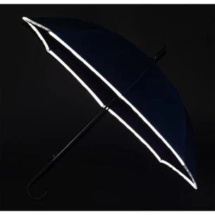 Paraguas con cinta reflectante Refu - Azul
