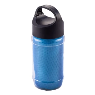 Toalla refrescante en botella Feel cool - Azul