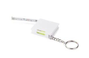 RIZO cinta métrica llavero 1 m - Blanco