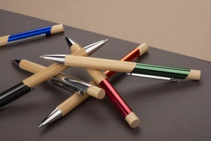 Bolígrafo BALIS de bambú - Azul