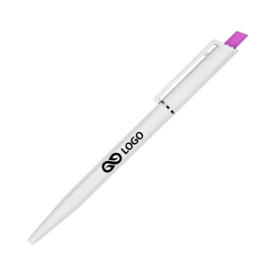 Bolígrafo Roma White - Rosa