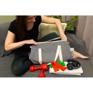 Bolsa de deporte Asha, viaje - gris