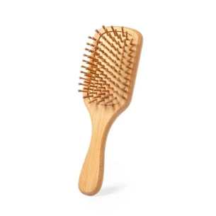 Cepillo de pelo de bambú - marrón claro