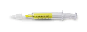 Marcador fluorescente para jeringuillas - Amarillo