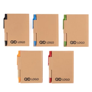 Bloc de notas Eco1 con bolígrafo - Verde